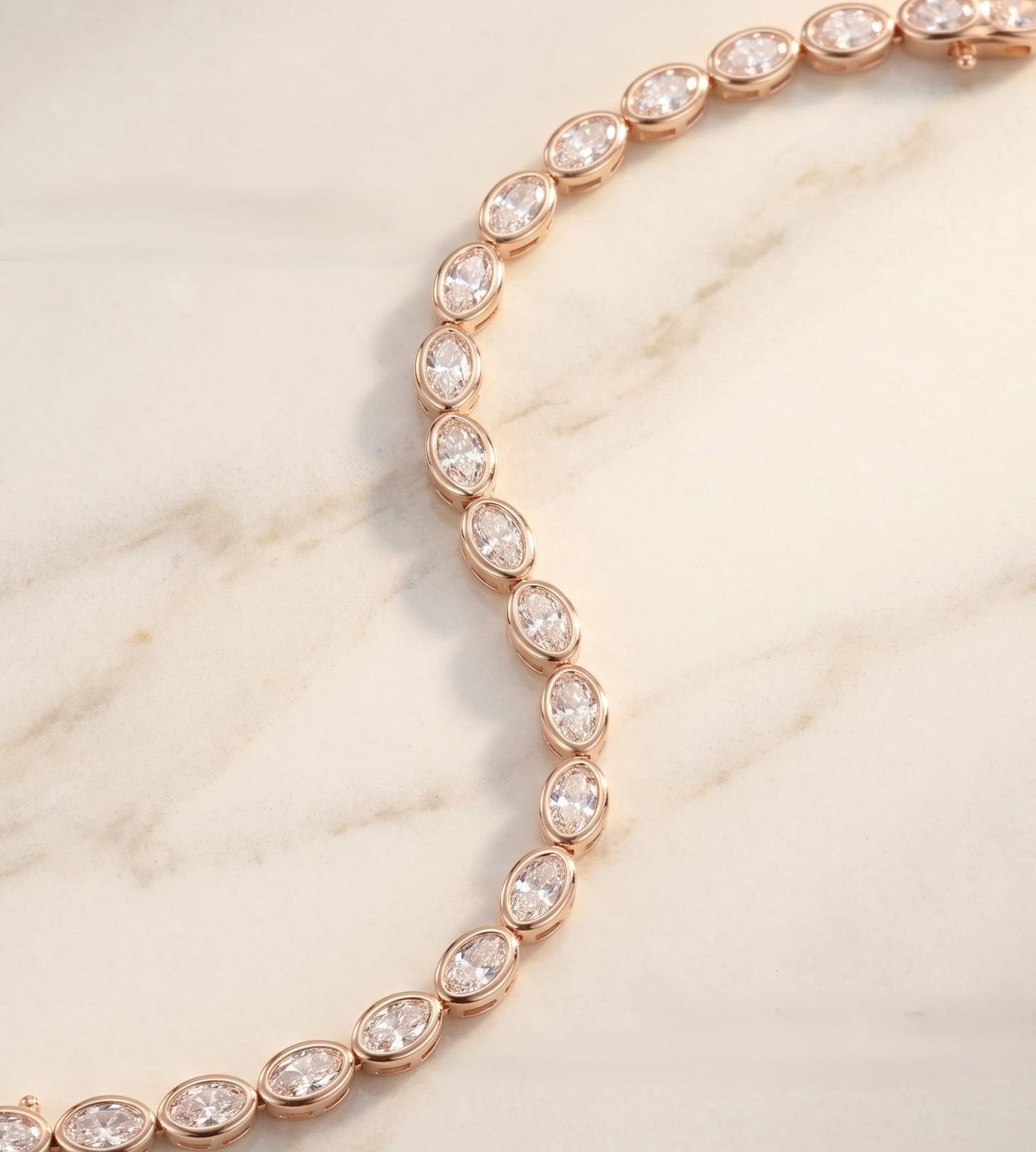 Oval Cut Bubble Bracelet (0.2ct each)