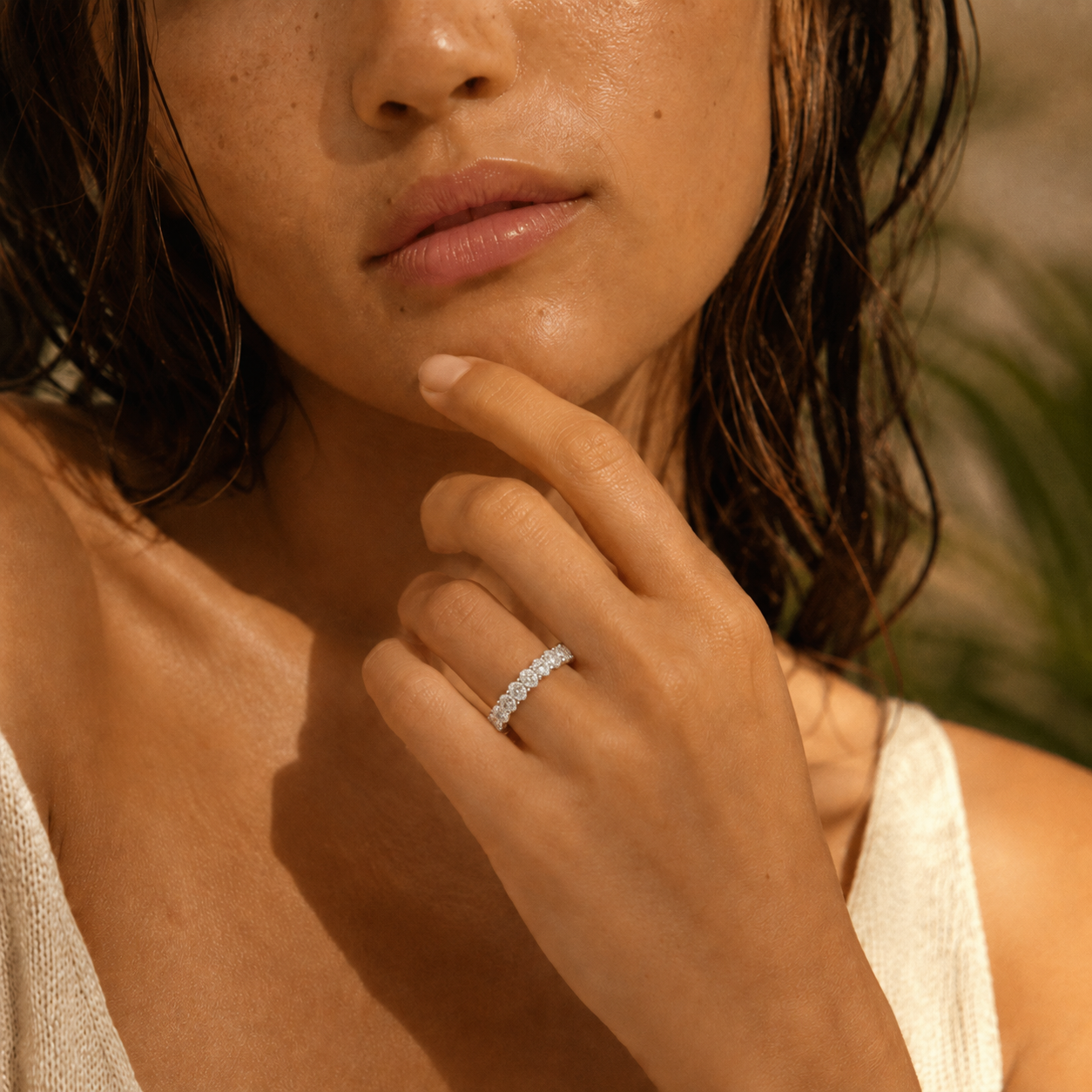 Oval Eternity Ring (0.2ct each)
