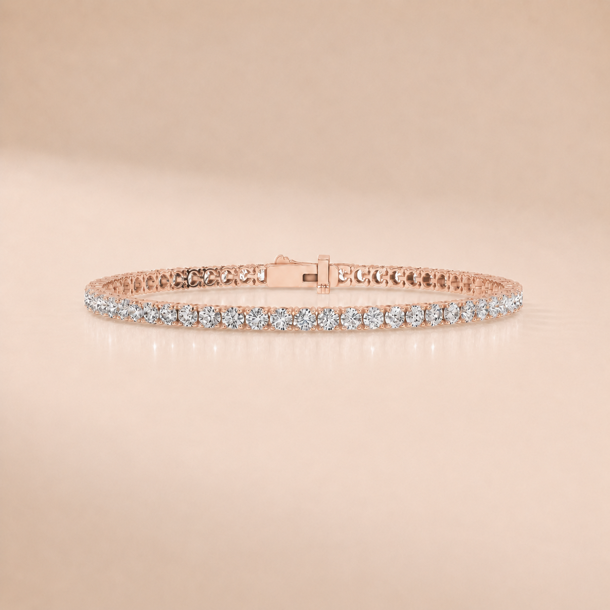 Slim Round Bracelet (0.1ct each)