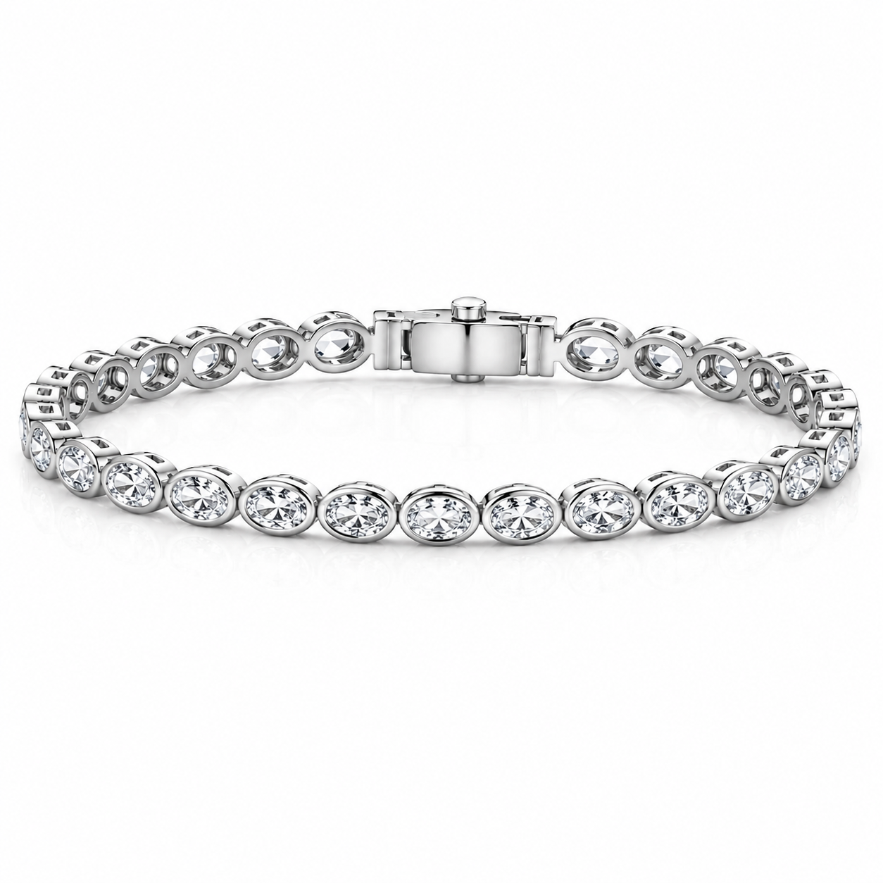 Oval Cut Bubble Bracelet (0.2ct each)